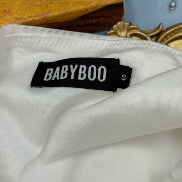 Elegant White Floral Mini Dress - Picture 12 of 16